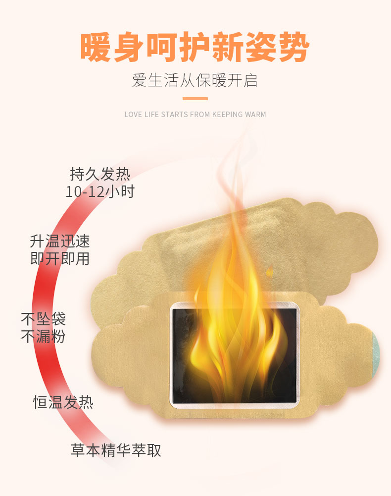 暖貼升溫迅速，即開即用